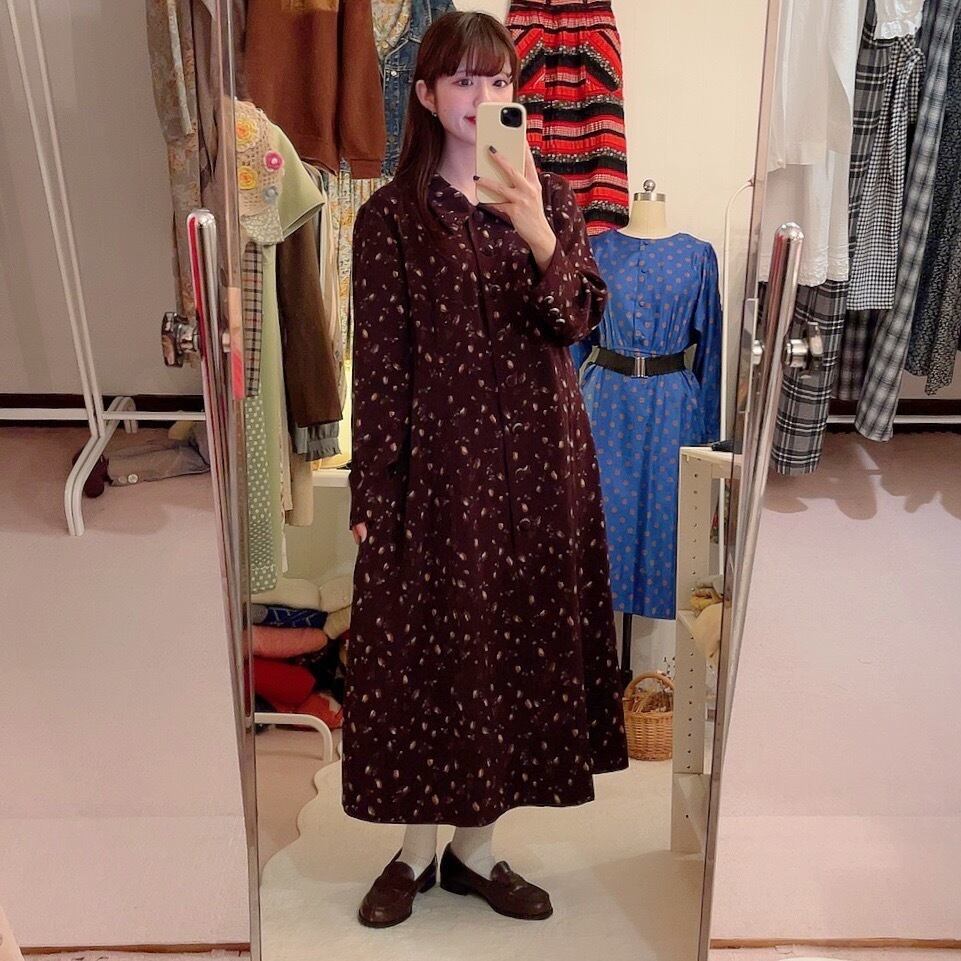 chocolate brown rose over one-piece