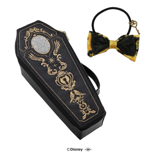 ＜取り寄せ商品＞ディズニー ツイステッドワンダーランド 棺型アクセサリーポーチ＆リボンゴム サバナクロー寮