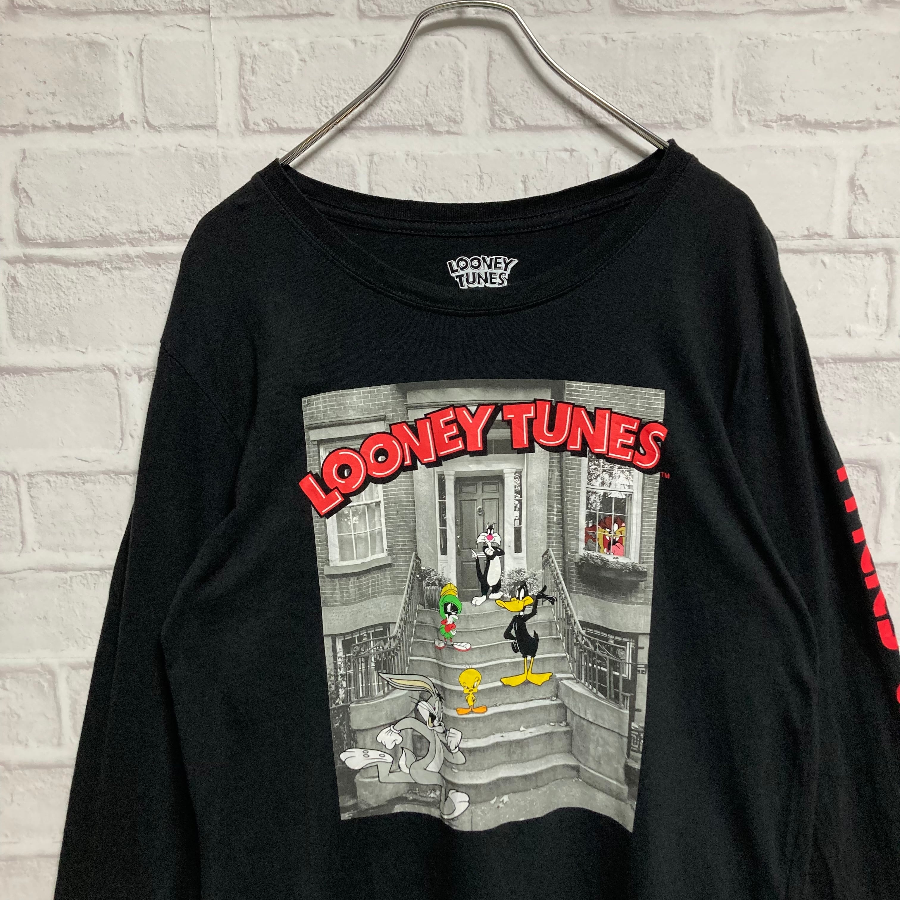 LOONEY TUNES】L/S Tee L USA規格 ロンT スリーブプリント ワーナー