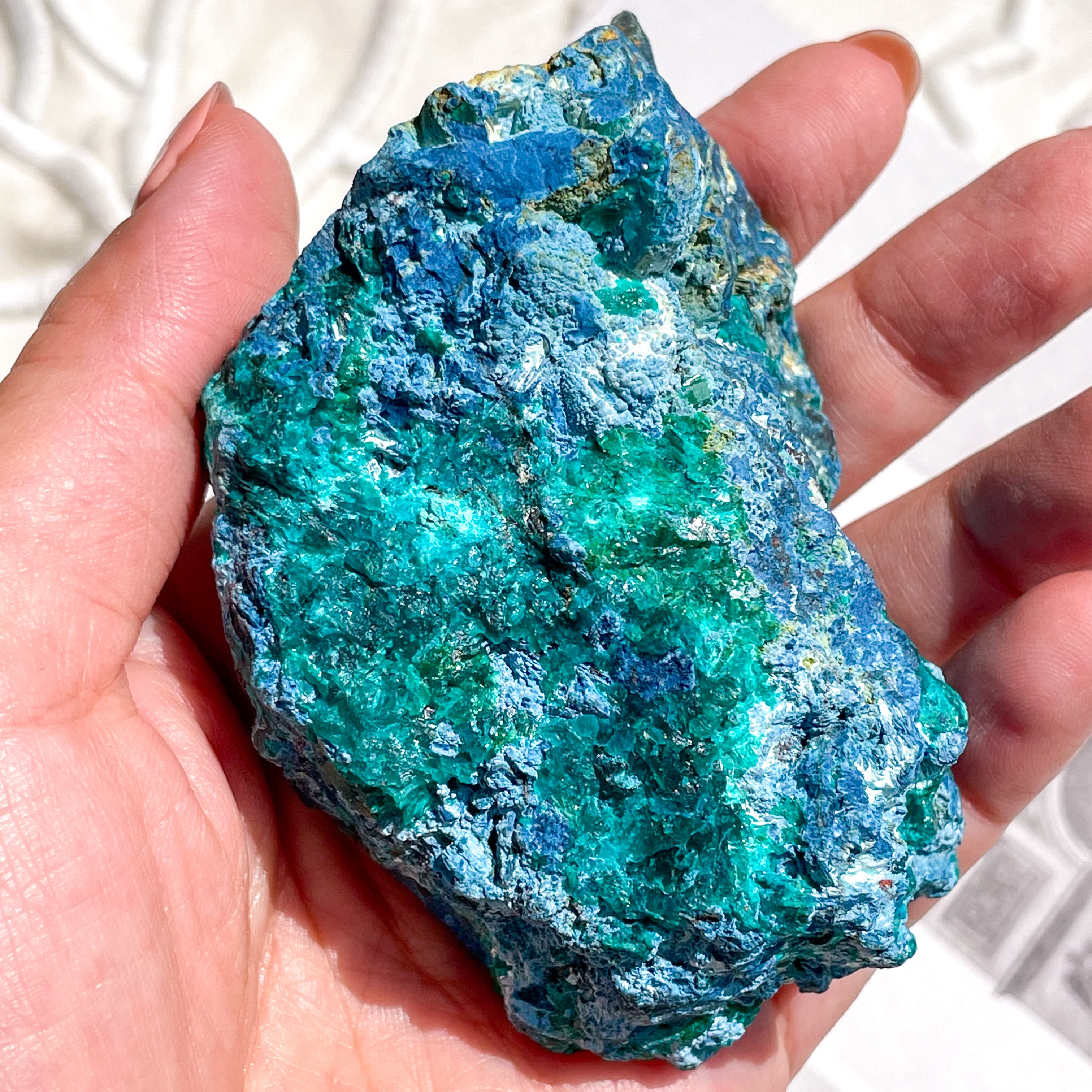 Chrysocolla & Dioptase 3 ✧ クリソコラ & ダイオプテーズ (共生原石
