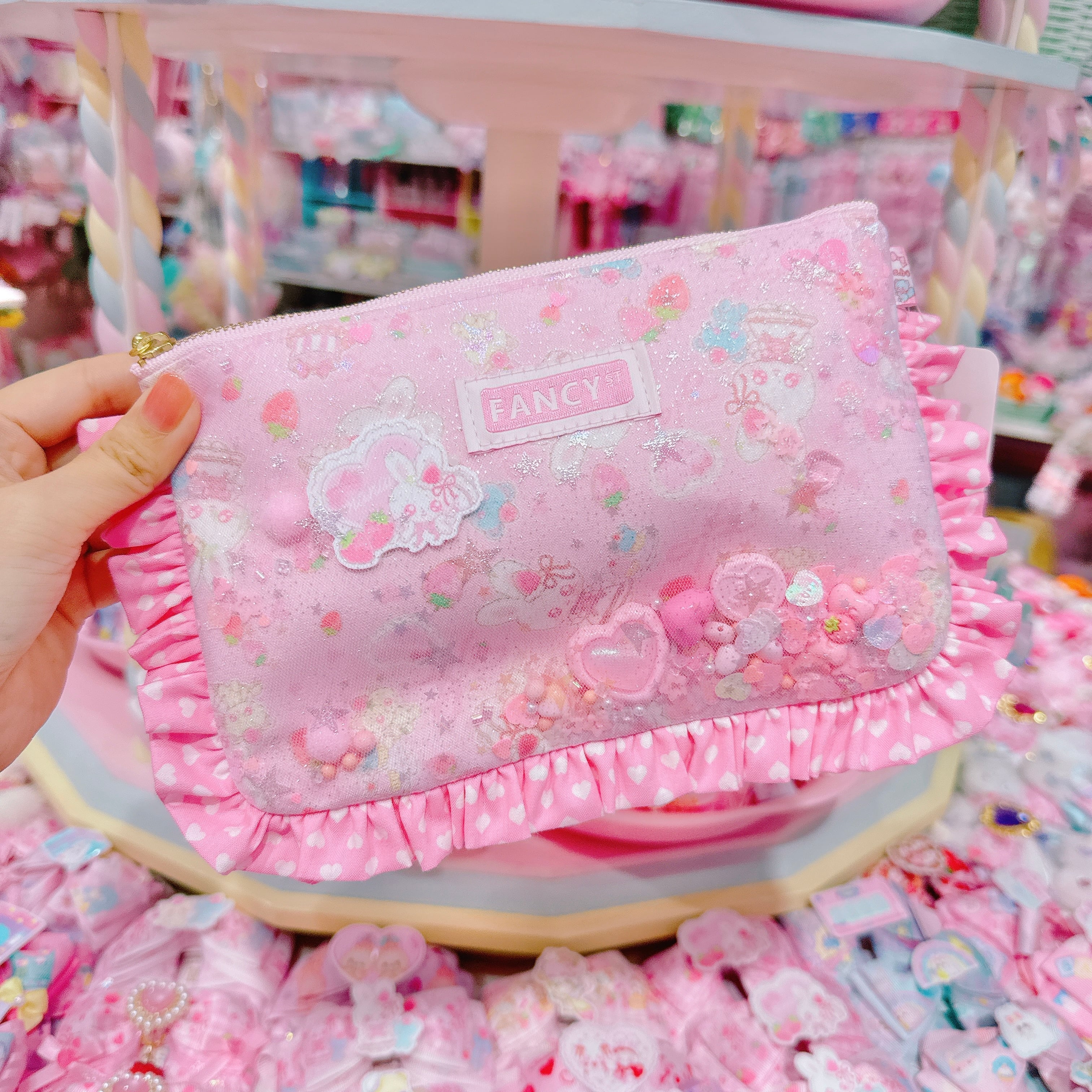 【N9】17-16シャカシャカフリルBIGポーチ