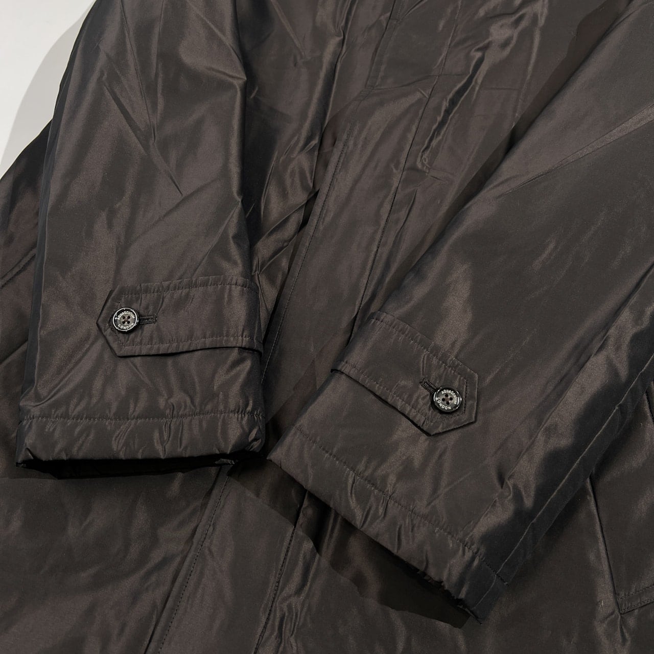 90s Aquascutum アクアスキュータム ダウンライナー付き シルク混