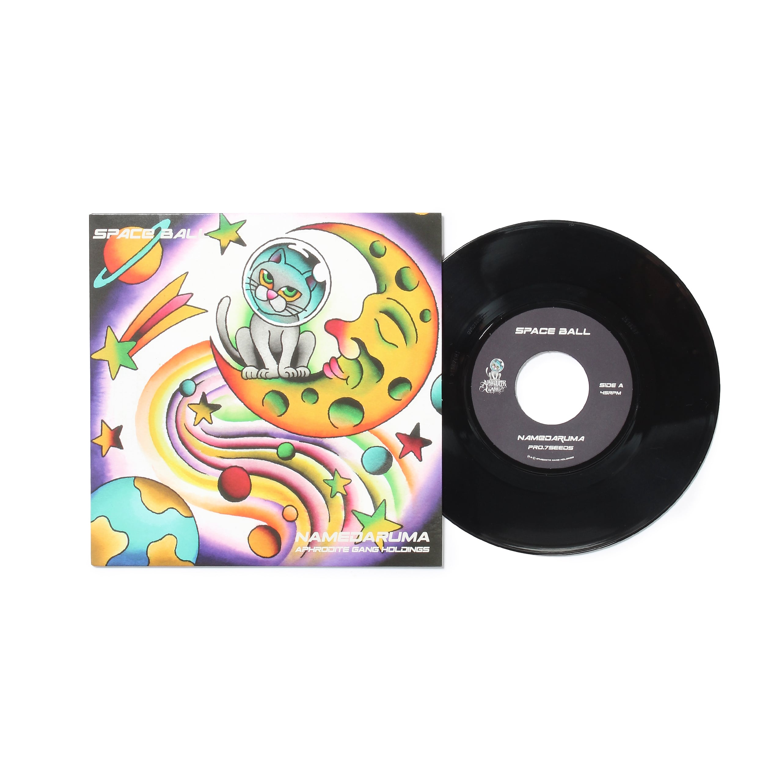 舐達麻 SPEACE BALL レコード VINYL 7inch SPACE BALL - 7inch RECORD - / 舐達麻 & S/S TEE (TYPE-2