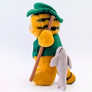 ☆ VINTAGE 1980年代初期 ☆【 Garfield ( ガーフィールド ) 】『 Fishing Garfield フィッシング ガーフィールド 』釣りガーフィールド / ぬいぐるみ / プラッシュ / plush / 1980年代年製 〚アメリカン雑貨 アメトイ〛
