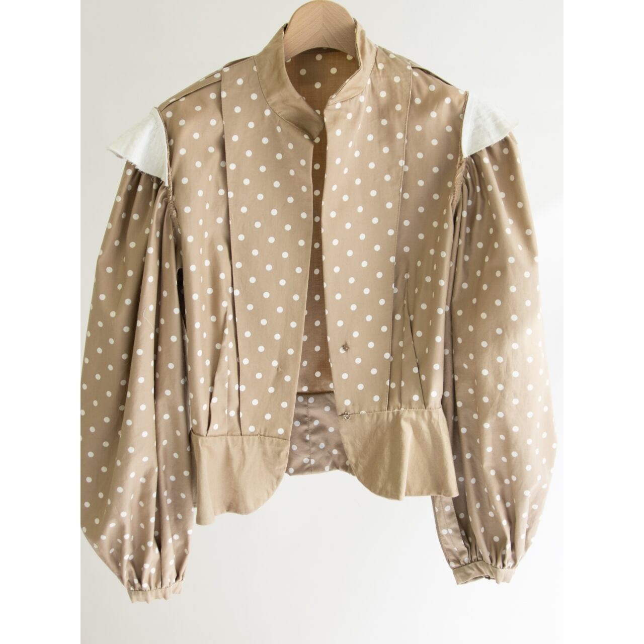 【Sophie Nat PARIS】Made in France 80's 100% Cotton Dot Jacket（フランス製 ドット柄コットンジャケット）