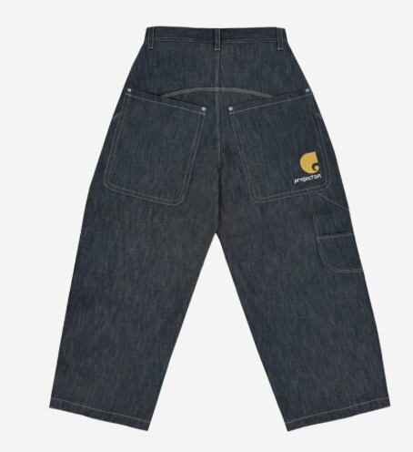 90s ペレペレ デニムペインターパンツ 40 ブラック Pelle Pelle