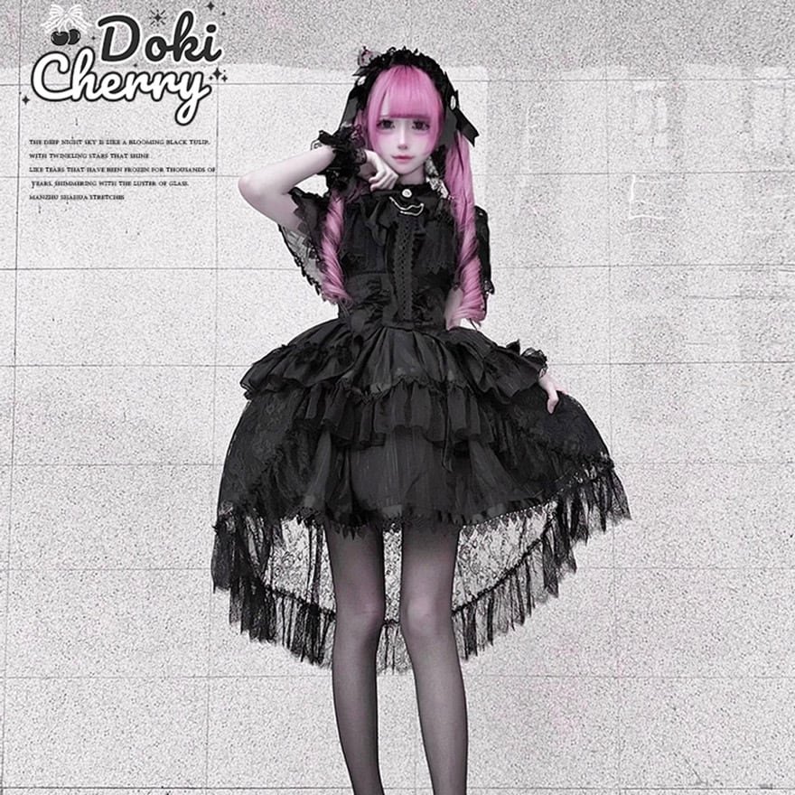 ヘッドドレス ヘアバンド レース ダークファッション イベント衣装