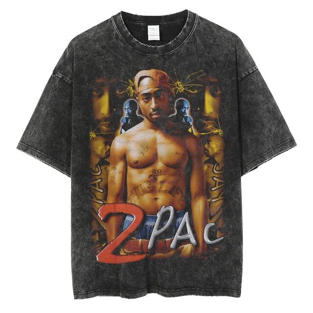 2PAC ヴィンテージ加工Tシャツ Vol.14 2パック ツーパック