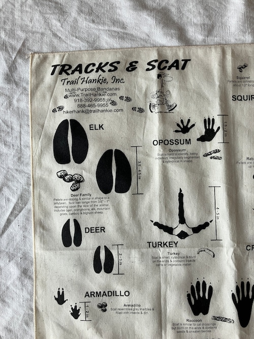 TRAIL HANKIE TRACKS&SCAT BANDANA 4