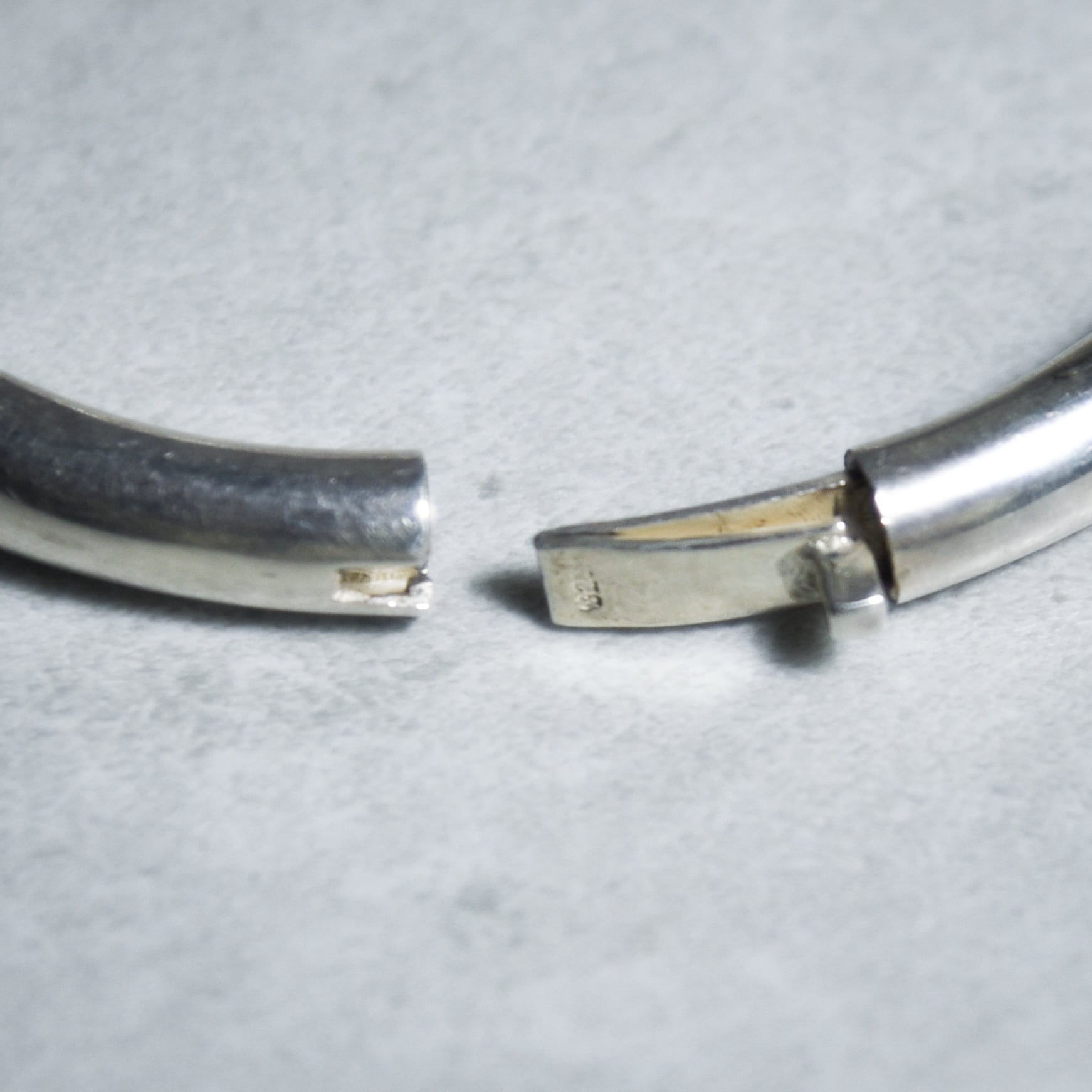 French Vintage Silver Snake Chain Bracelet フランス ヴィンテージ