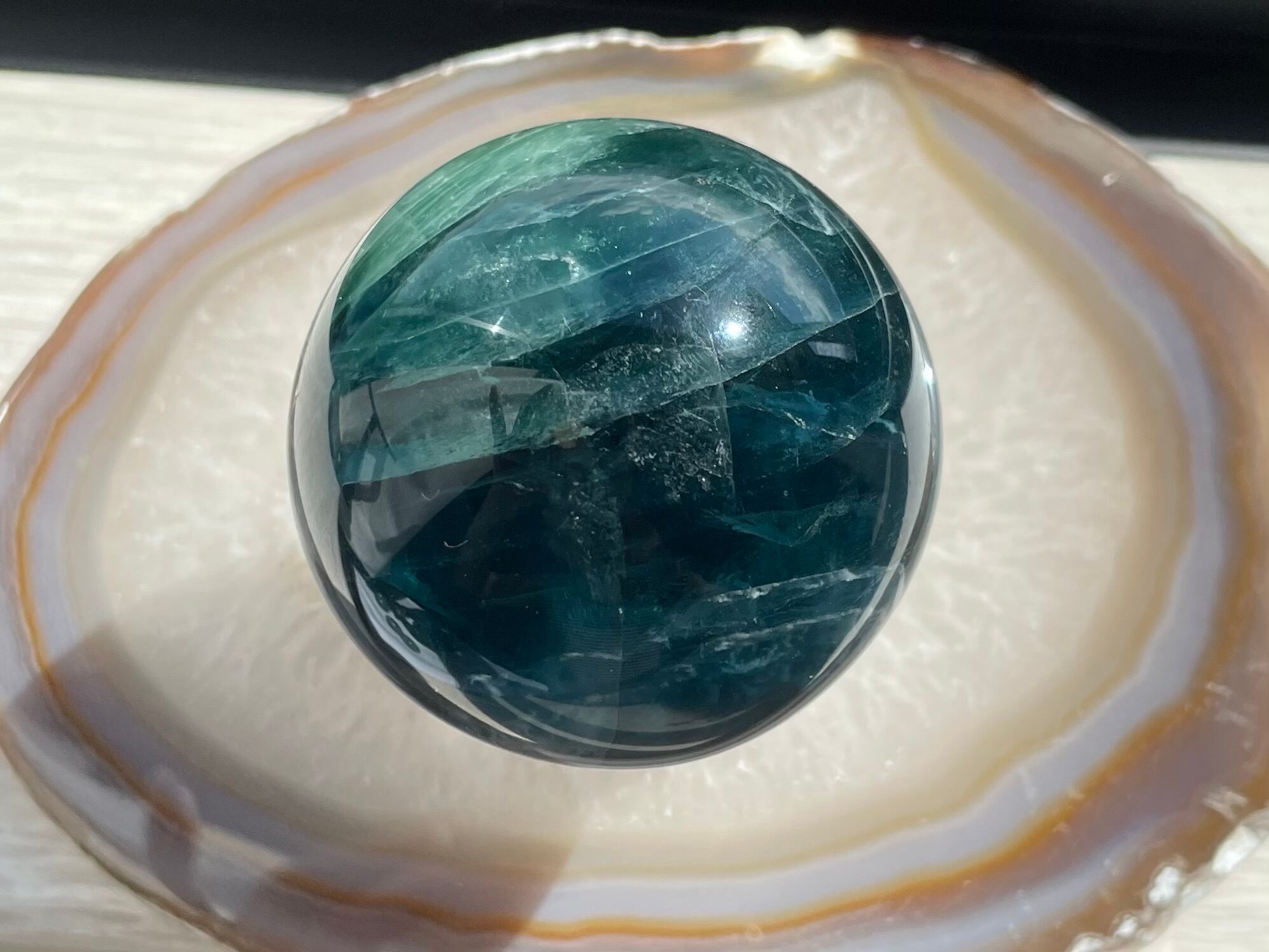 バイカラーフローライトスフィア 直径28mm | magmastone