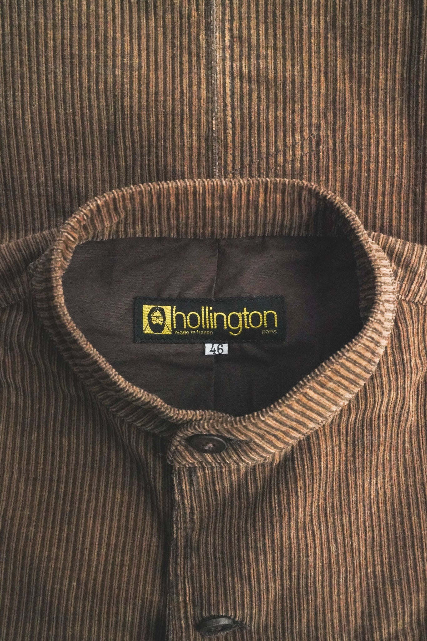 フランス製 Hollington スタンドカラー ジャケット コーデュロイ 80's 