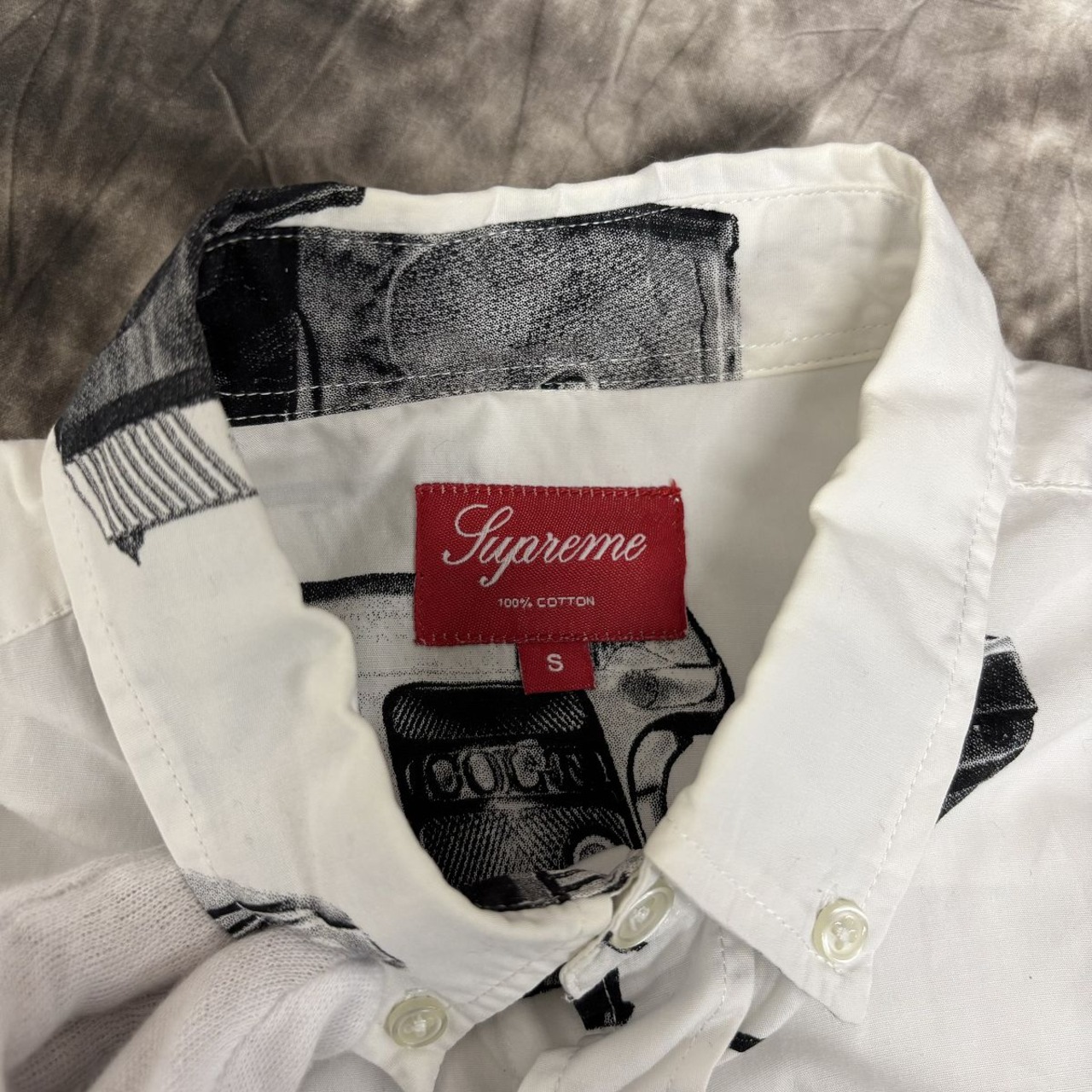 Supreme/シュプリーム【13SS】Gun Shirt/ガンズ 半袖シャツ/S  