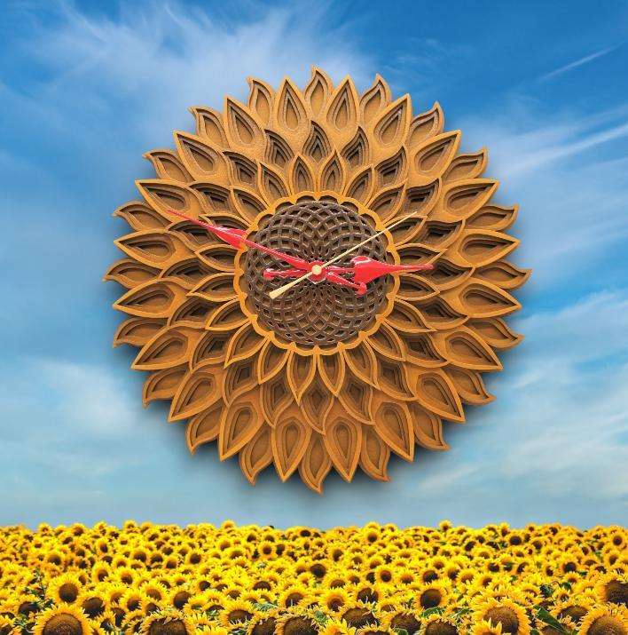 サンフラワー(ひまわり)振り子時計 サンフラワー(ひまわり)振り子時計