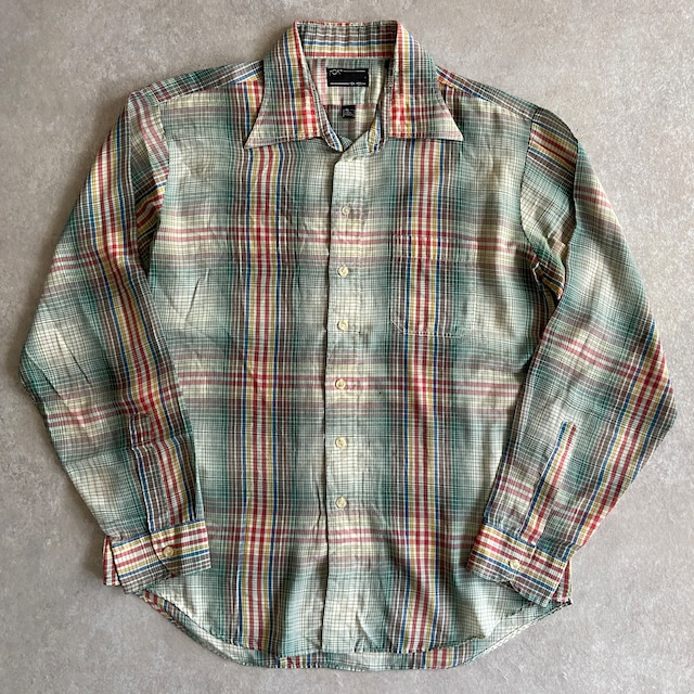 1980~90s  L/S  Check Shirt  XL　H681