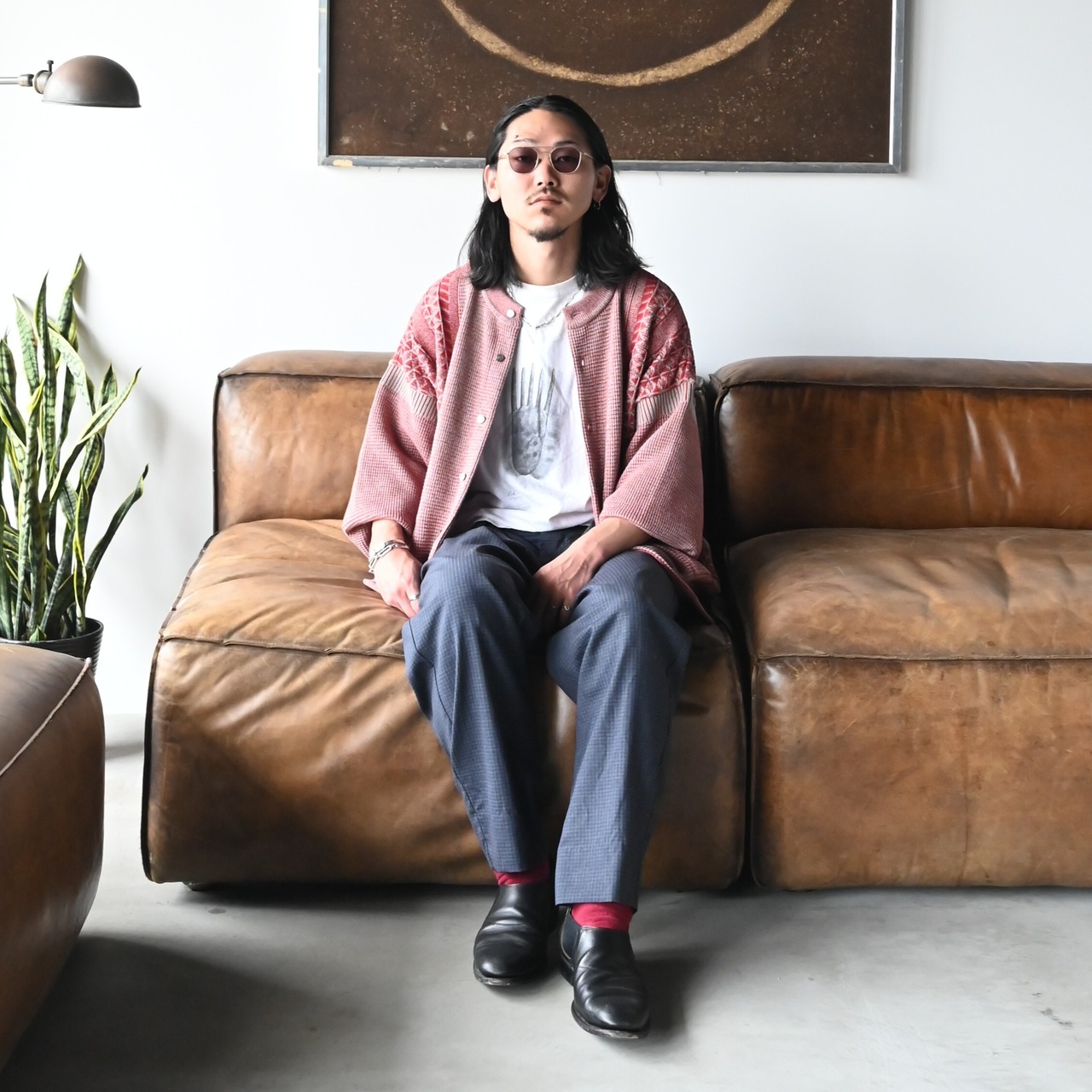 YASHIKI / GANKO別注 Ginka Cardigan(Yuki Momizi) style