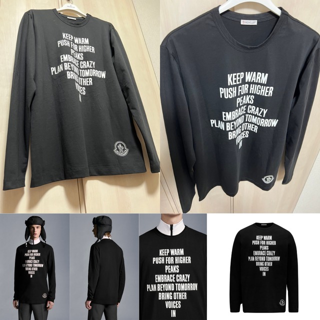 ☆新品未使用タグ付き☆本物保証！MONCLER LETTERING LOGO SHIRT