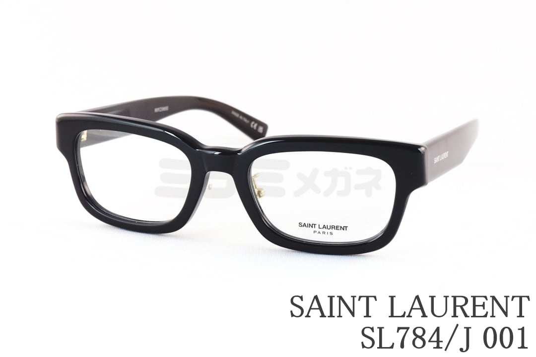 SAINT LAURENT メガネ SL784/J 001 スクエア メンズ レディース