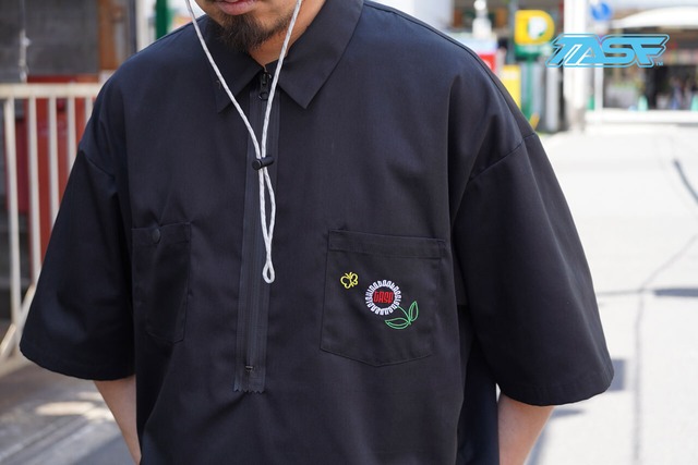50%OFF!!　TASF  /   TASFlower Shirt  /  Black