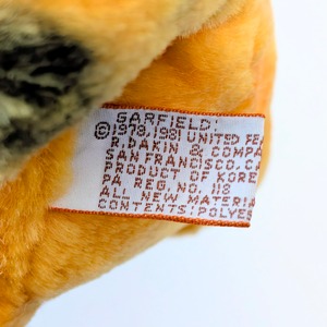 ☆ VINTAGE 1980年代初期 ☆【 Garfield ( ガーフィールド ) 】『 Safari Garfield サファリガーフィールド 』探検ガーフィールド / ぬいぐるみ / プラッシュ / plush / 1980年代年製 〚アメリカン雑貨 アメトイ〛