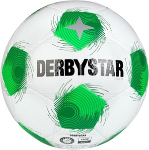 【公式】DERBYSTAR(ダービースター) サッカーボール 5号球 APUS(エイパス) TT V25 FIFA BASIC ホワイト/グリーン 中学生 高校生 社会人用 25