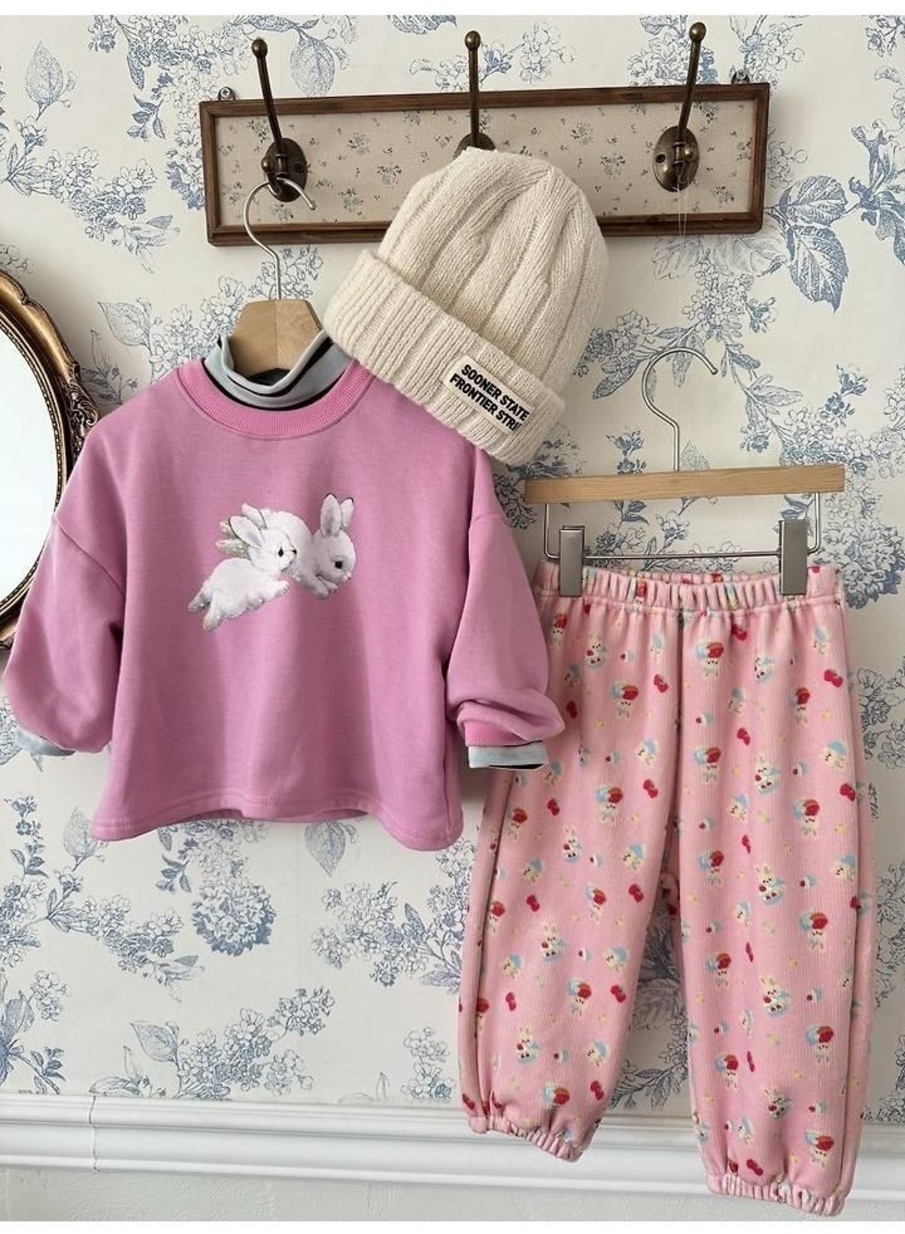ルプティモ / le petit mo / うさぎオーバーTシャツ / 韓国子供服 / キッズ / 26winter〖取寄〗*XS~XL*