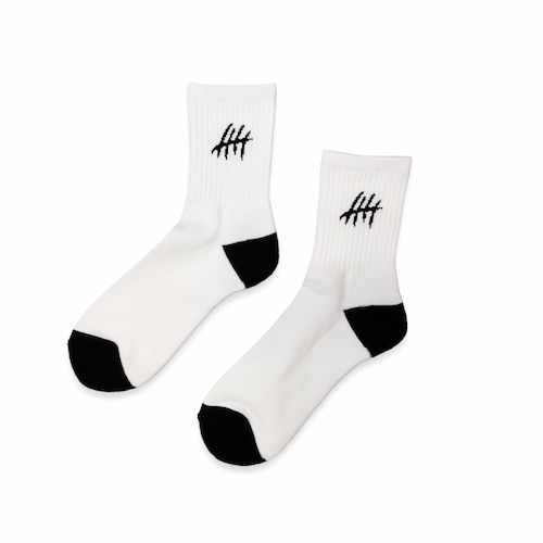 LC丨CLAW MARKS MID socks(WHITE)