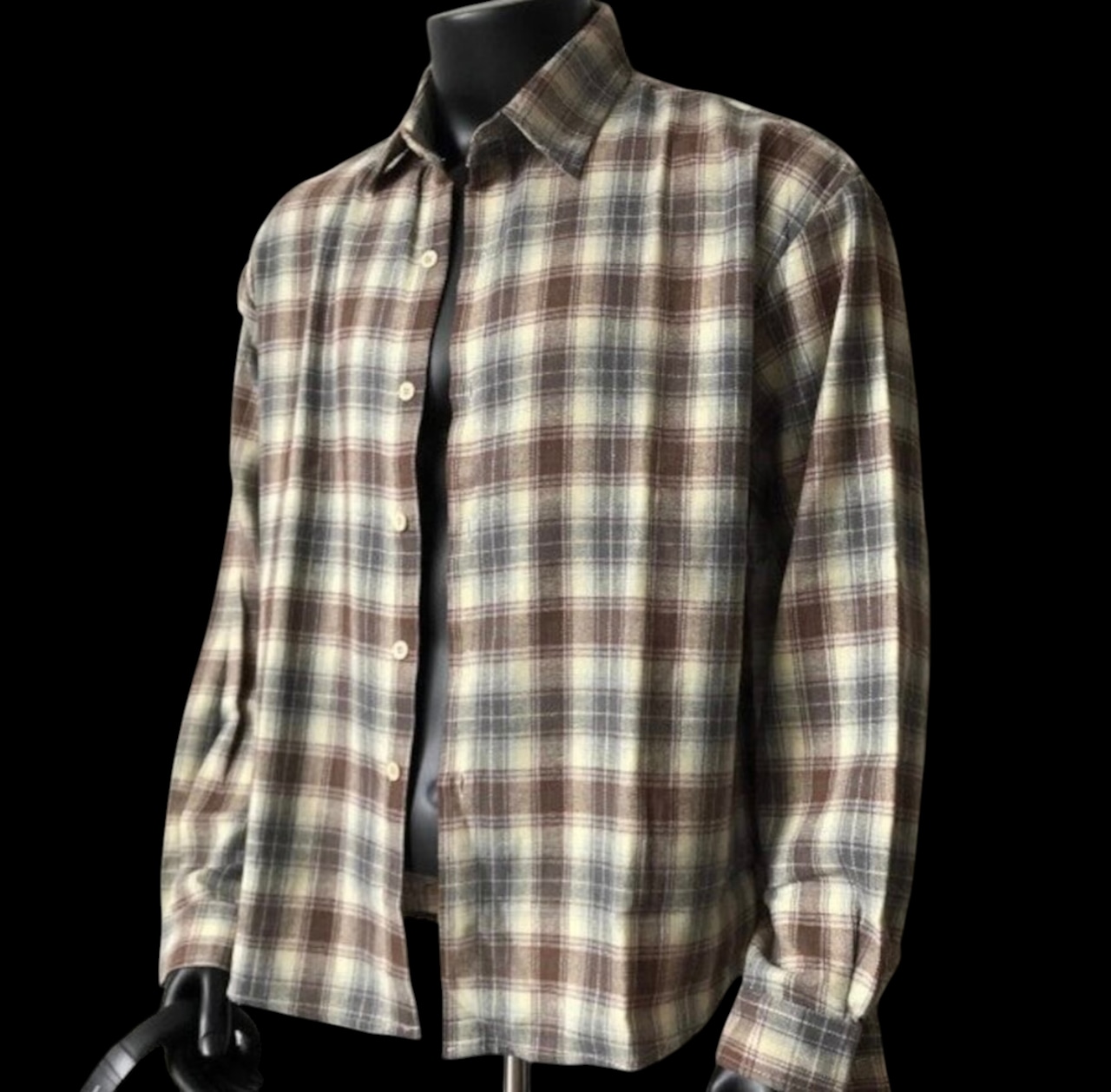 チェックシャツメンズロングシャツジャケット