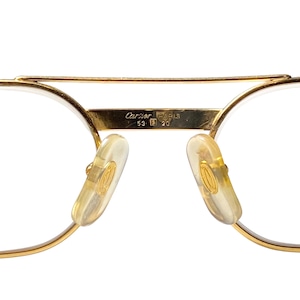 vintage Cartier double bridge glasses “Santos”