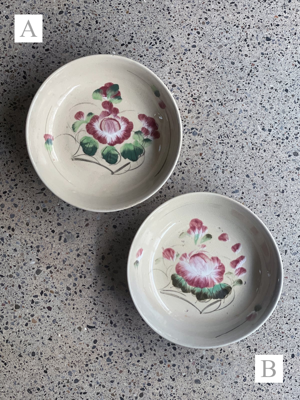 ヴィンテージソンべ焼き／深皿（花） | 333 & tay - Delivery