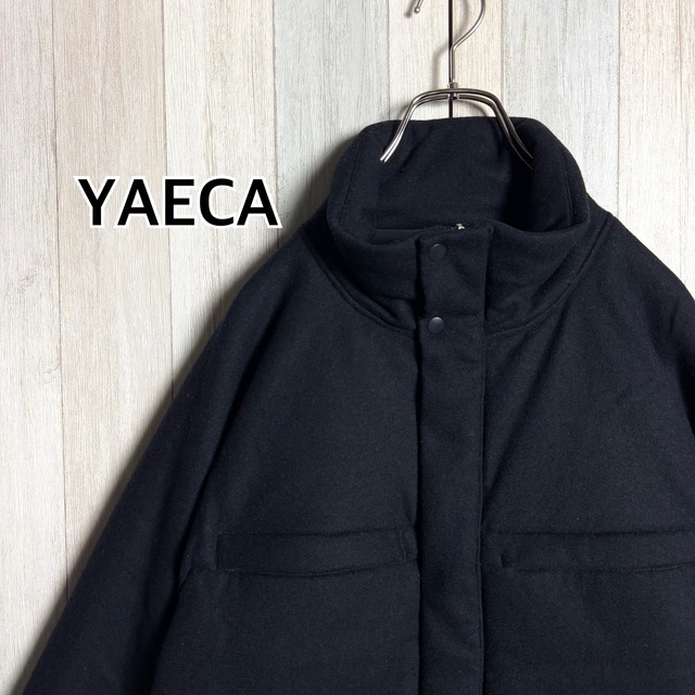 日本製 YAECA ヤエカ 中綿ウールブルゾン ネイビー M ジャケット 