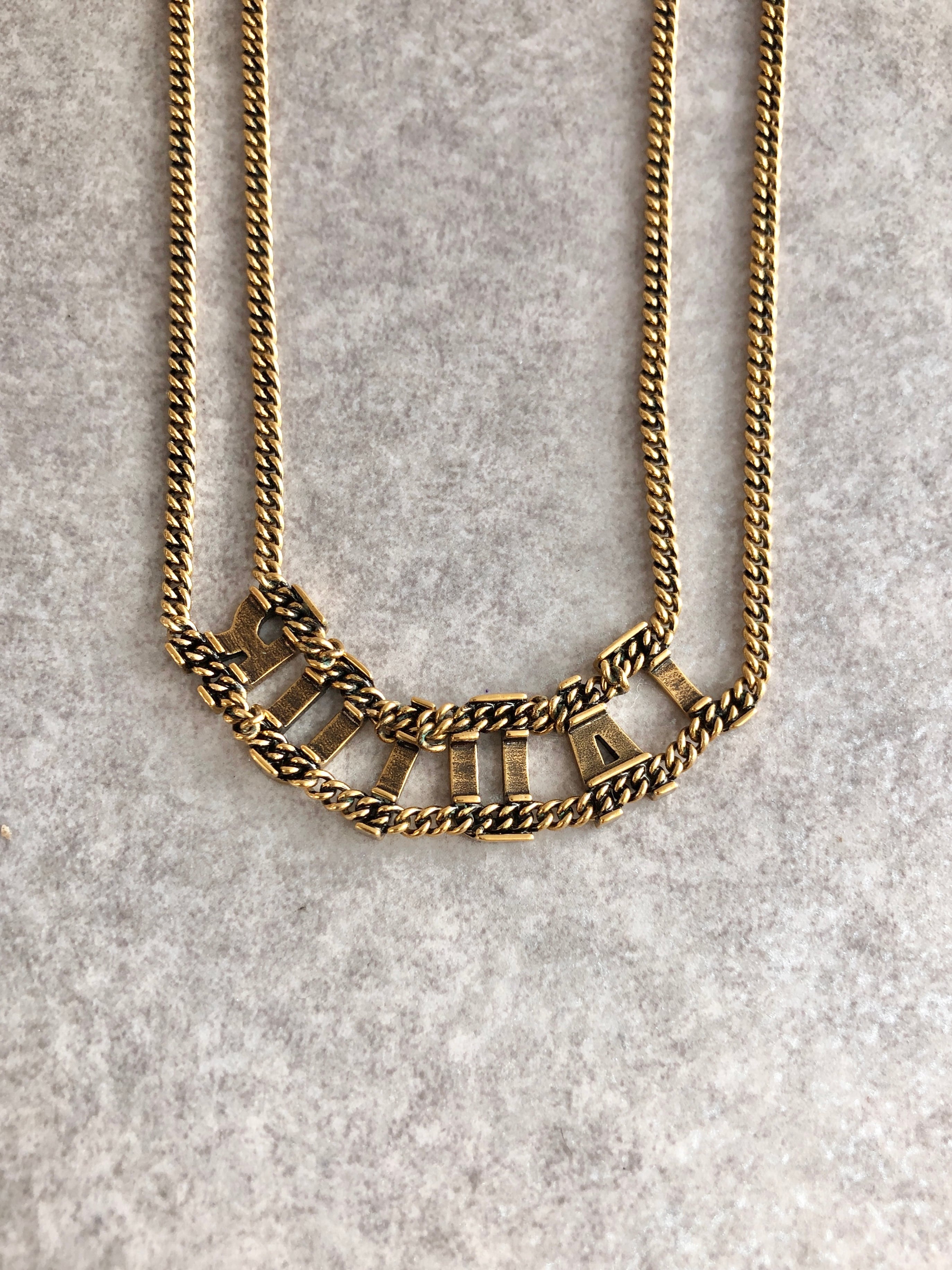 Christian Dior クリスチャン ディオール ネックレス ゴールド JADIOR