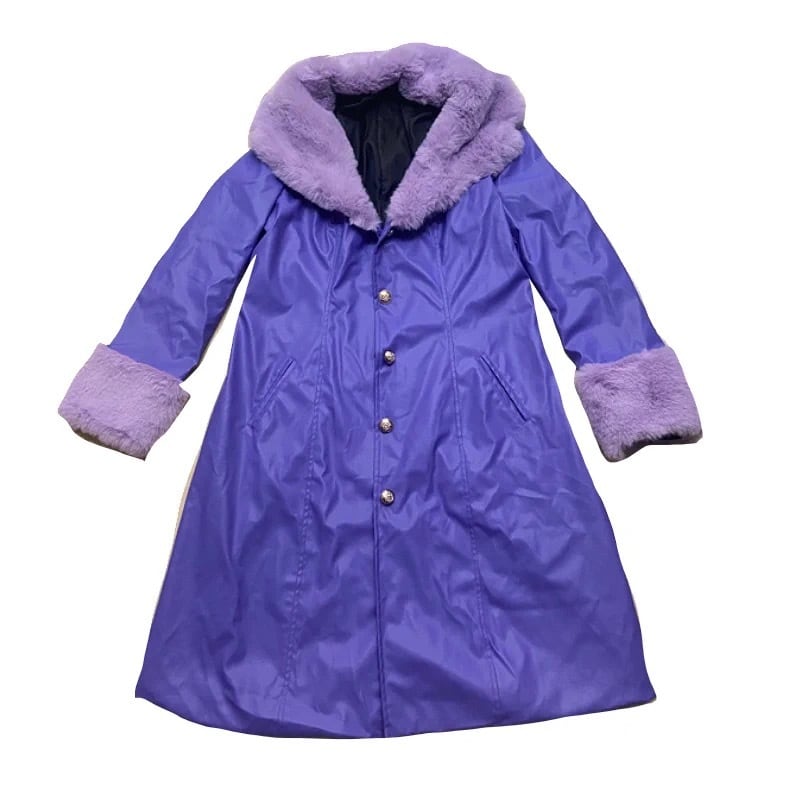 コート レザー 革ジャン ファー ストリート 紫 パープル セーター