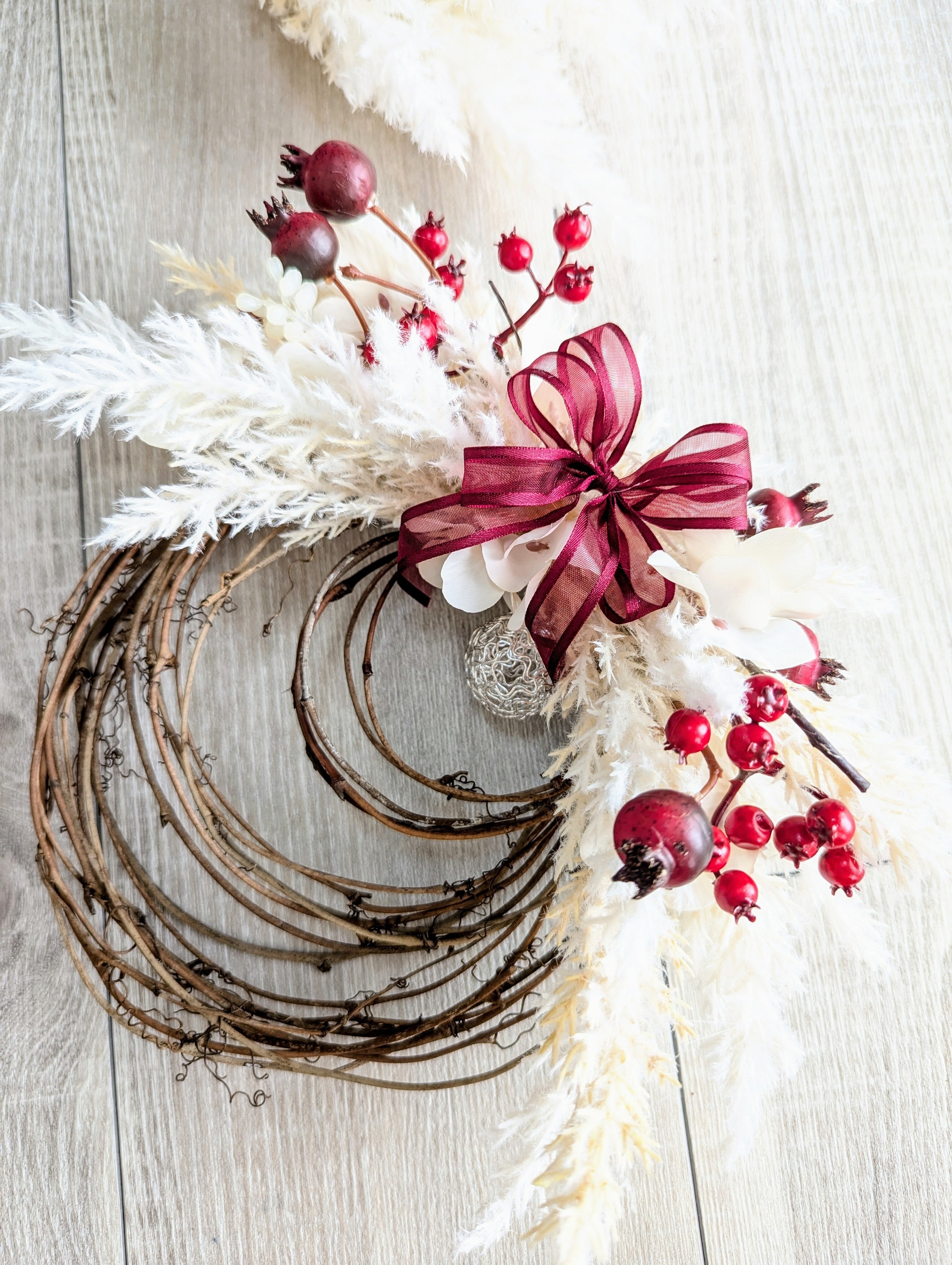 ドライフラワーハーフリースꕤ.·*.秋・木の実✽ローズヒップ゜・*:.。❁ ドライフラワーハーフリースꕤ.·*.秋・木の実✽ローズヒップ゜