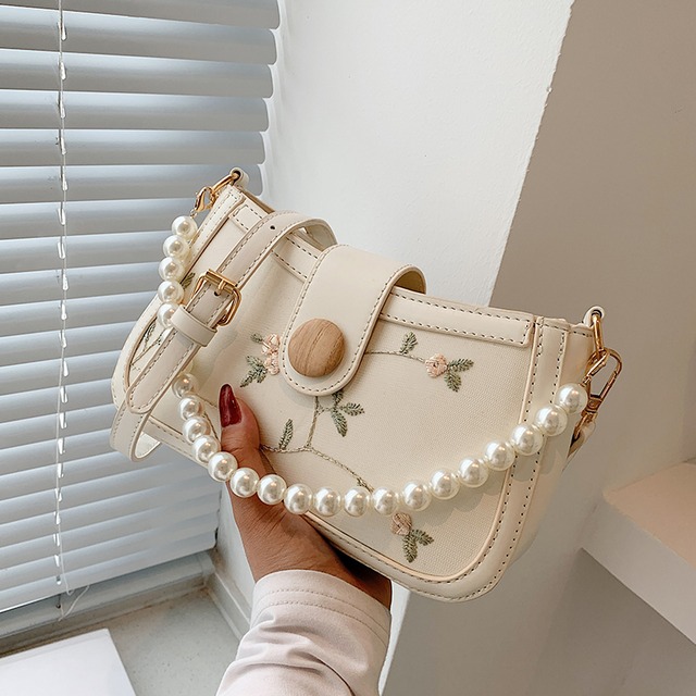 パールチェーン サマーアドバンス 夏物 真珠 メッセンジャーバッグ Tiancai_Wing_Bag99274378142