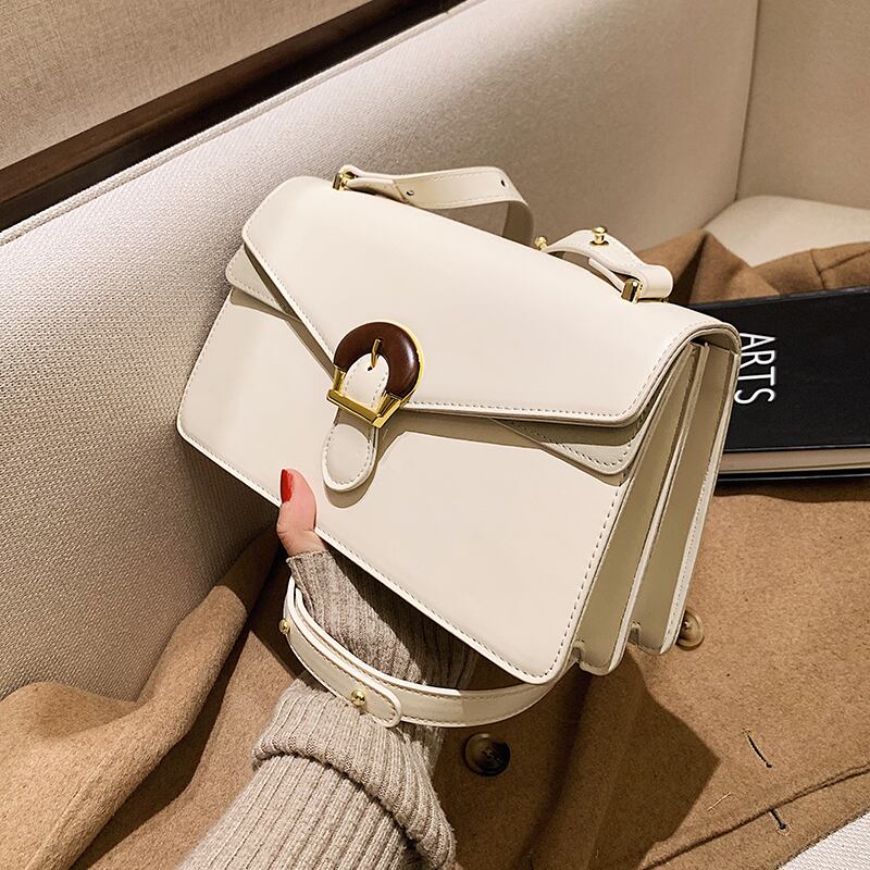 レッド スクウェア メッセンジャーバッグ 手作りハンドバック83241857331