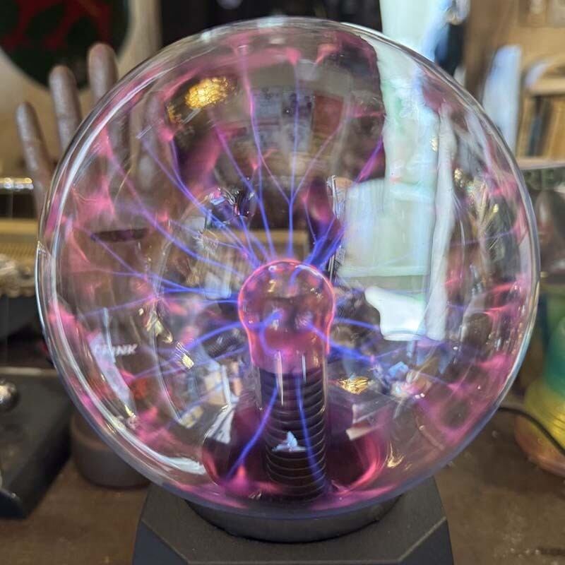 PLASMA ball プラズマボール Kicko 10-Inch Plasma Ball - Blue Plasma Globe Touch and Sound