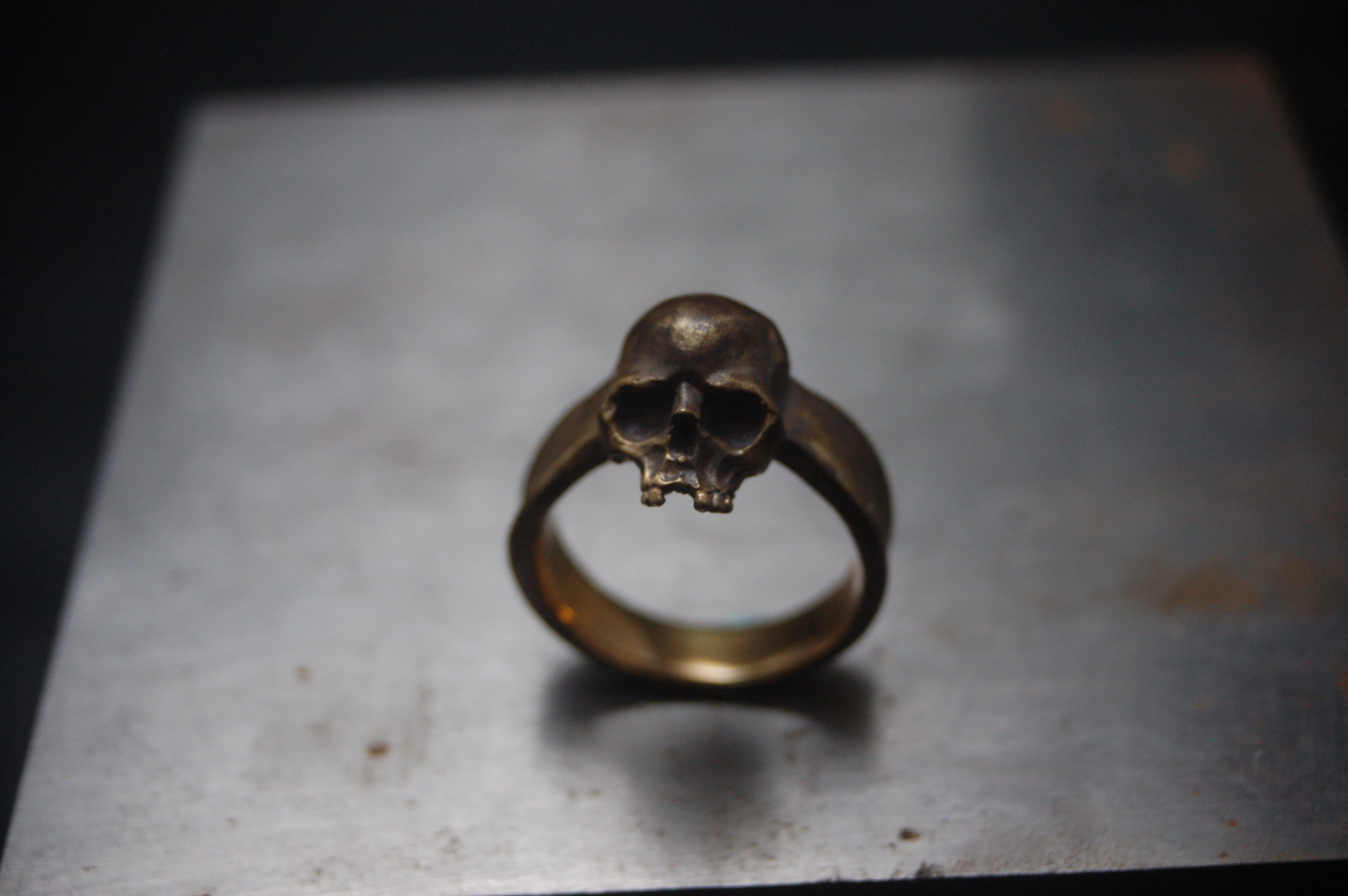 ネクロスカルリング真鍮（小） | NECROBUTCHER