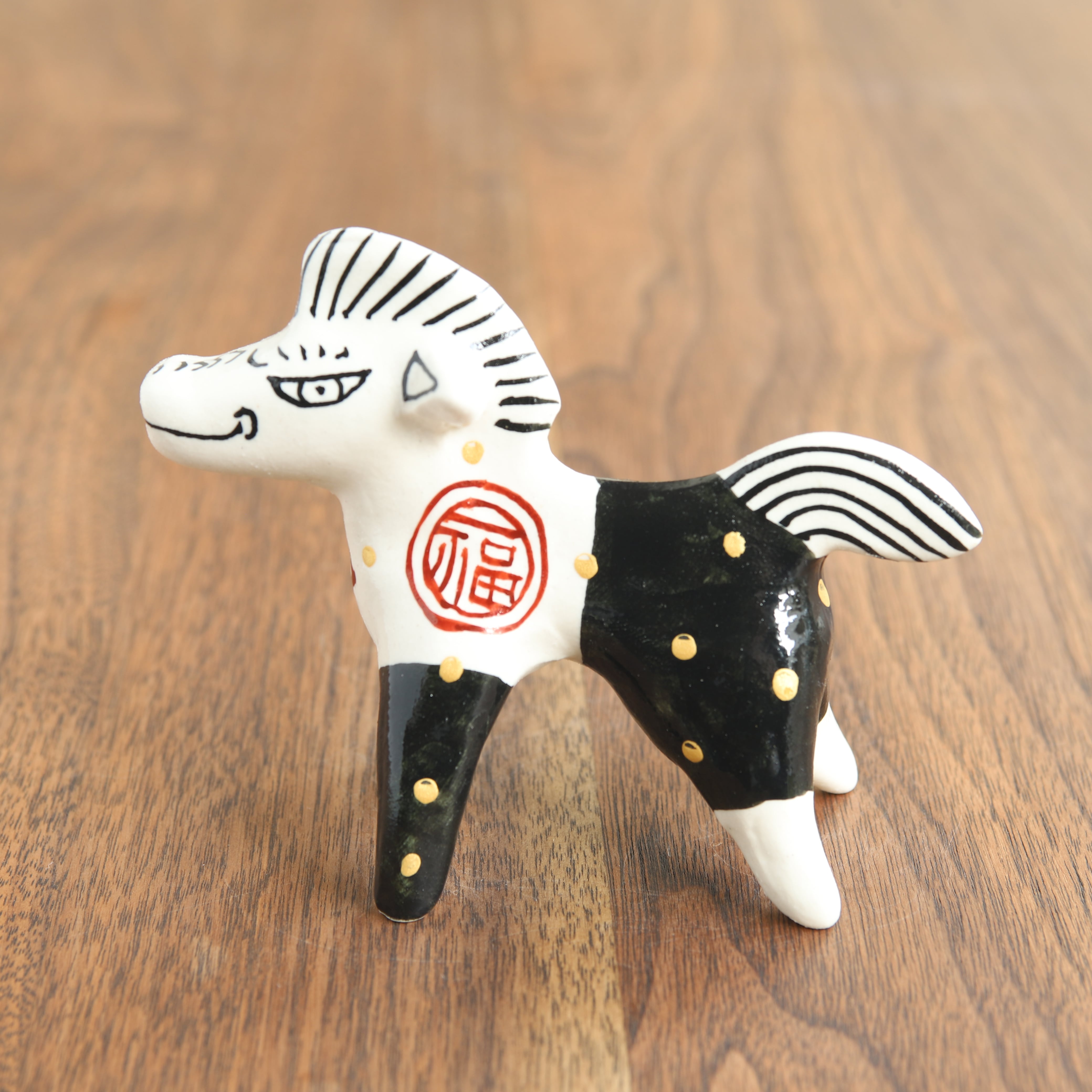 山口祥治 干支フィギュア 午(ウマ)「ウマジャロウ UJ-7」 工房:喜鶴製陶(有田焼)