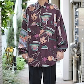 goouch dead stock design pattern silk shirt