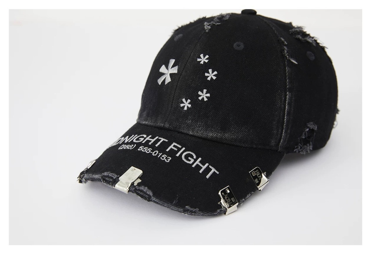 PEACH FUZZ Distressed Metal Cap