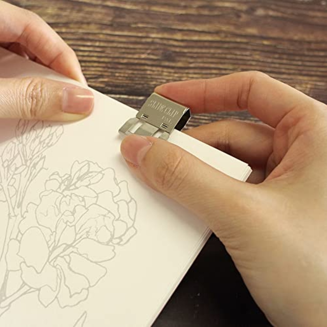 【TOHKIN】スライドクリップ トライアルセット (金属Sサイズ5個・金属Lサイズ3個セット)SC-S5-L3 書類整理