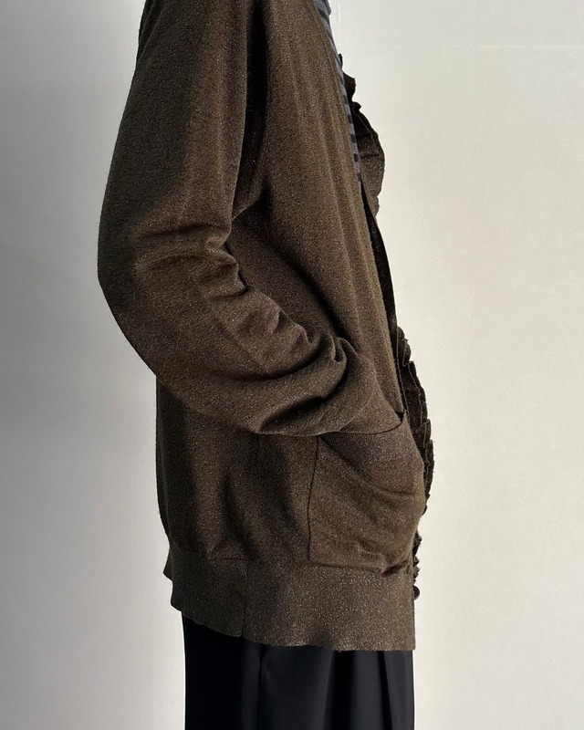 【DRIES VAN NOTEN】frill design glitter cardigan
