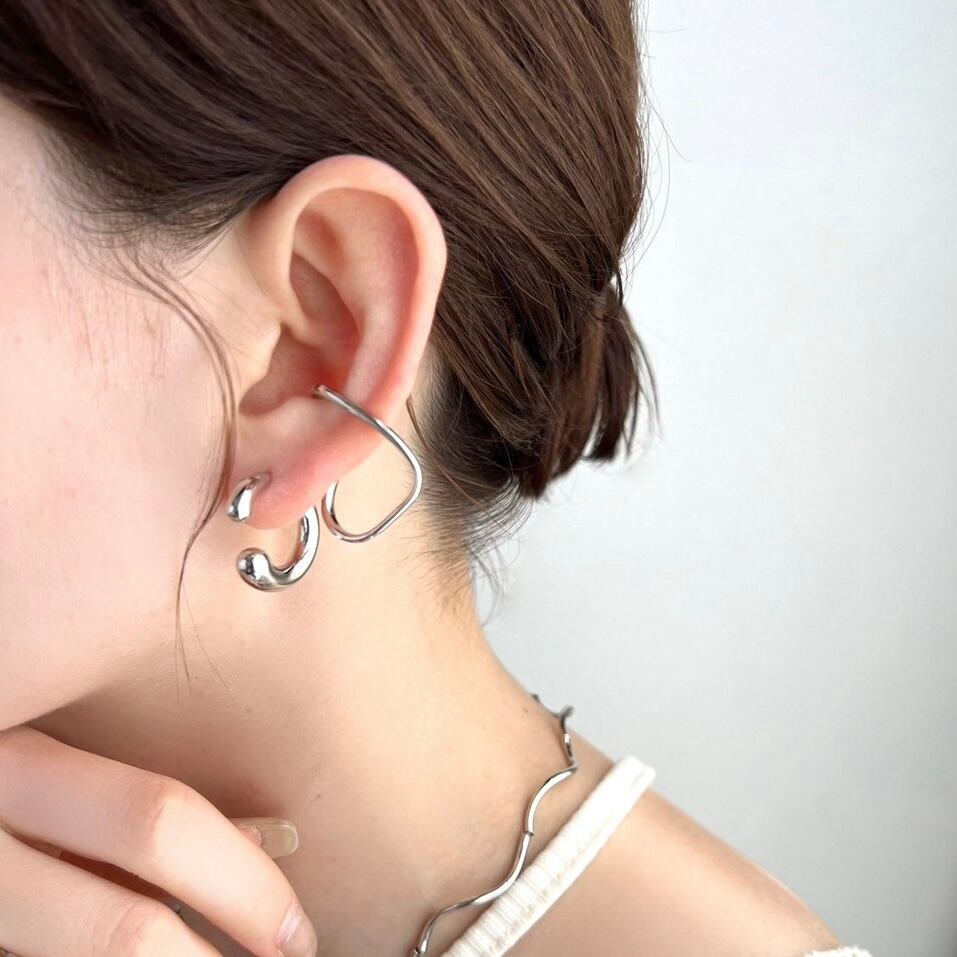 24KGPカーリングセットピアス | Danae∴