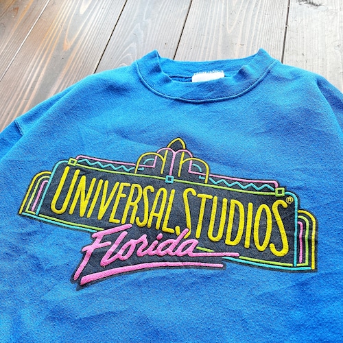 90s  UNIVERSAL STUDIOS  Florida Print Sweat  Tultex body  Made in U.S.A Size　M