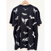 80s "BAT" ALL OVER PRINT Tee MADE IN USA Size XL