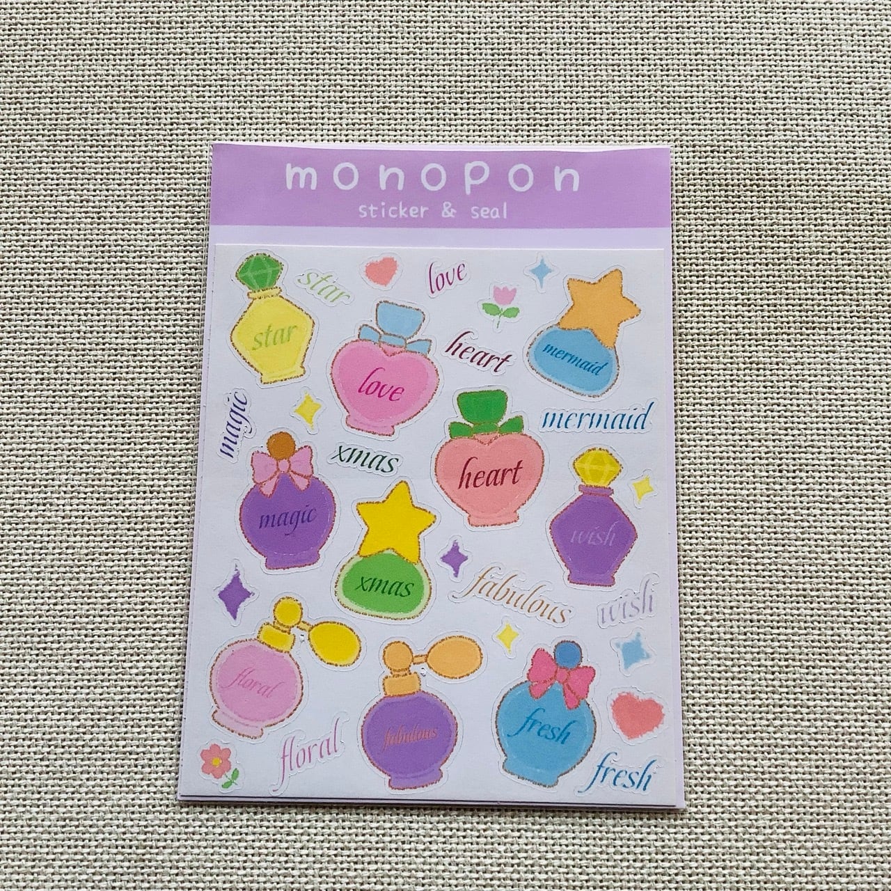 monopon 魔法の香水コレクション 光沢シールシート