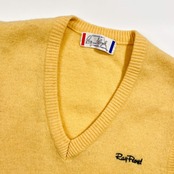 Ray Floyd レイフロイド Vネック ニット ベスト L/イエロー クリーム系 レディース