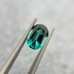 ラグーントルマリン 7.0x5.1mm, 0.88ct, ナミビア産