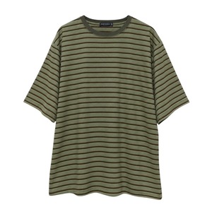 PORTANCE / OG STRIPED S/S TEE OLIVE BD